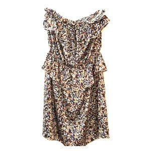 HELLO MISS Multi-colored strapless dress